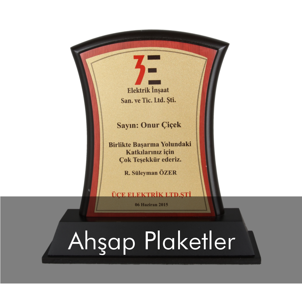 Ahşap Plaketler